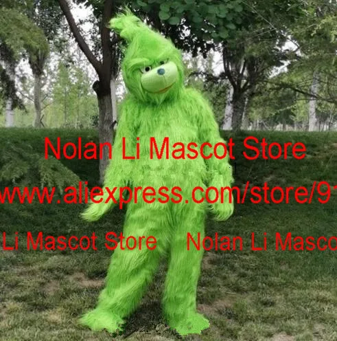 thumbnail image 1 of Disfraz de mascota monstruo genio diablo verde animal dibujos animados anime disfraces fiesta características Navidad Halloween espectáculo 1256, 1 of 5