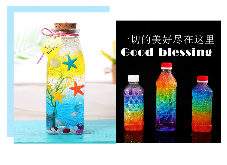 500Pcs/bag Pearl Shaped Crystal Soil Water Beads Mud Grow Magic Jelly Balls Home Decor Aqua Soil Wholesales Water Swelling