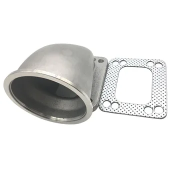 

3 "V Band 90 Degree Elbow Adapter Flange Fr T3 / T4 Turbo Stainless Steel Tube