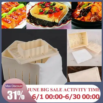 

Household Tofu Making Machine Set DIY Plastic Homemade Tofu Maker Press Mold Kit Soy Pressing Mould With Cheese Cloth Kitchen