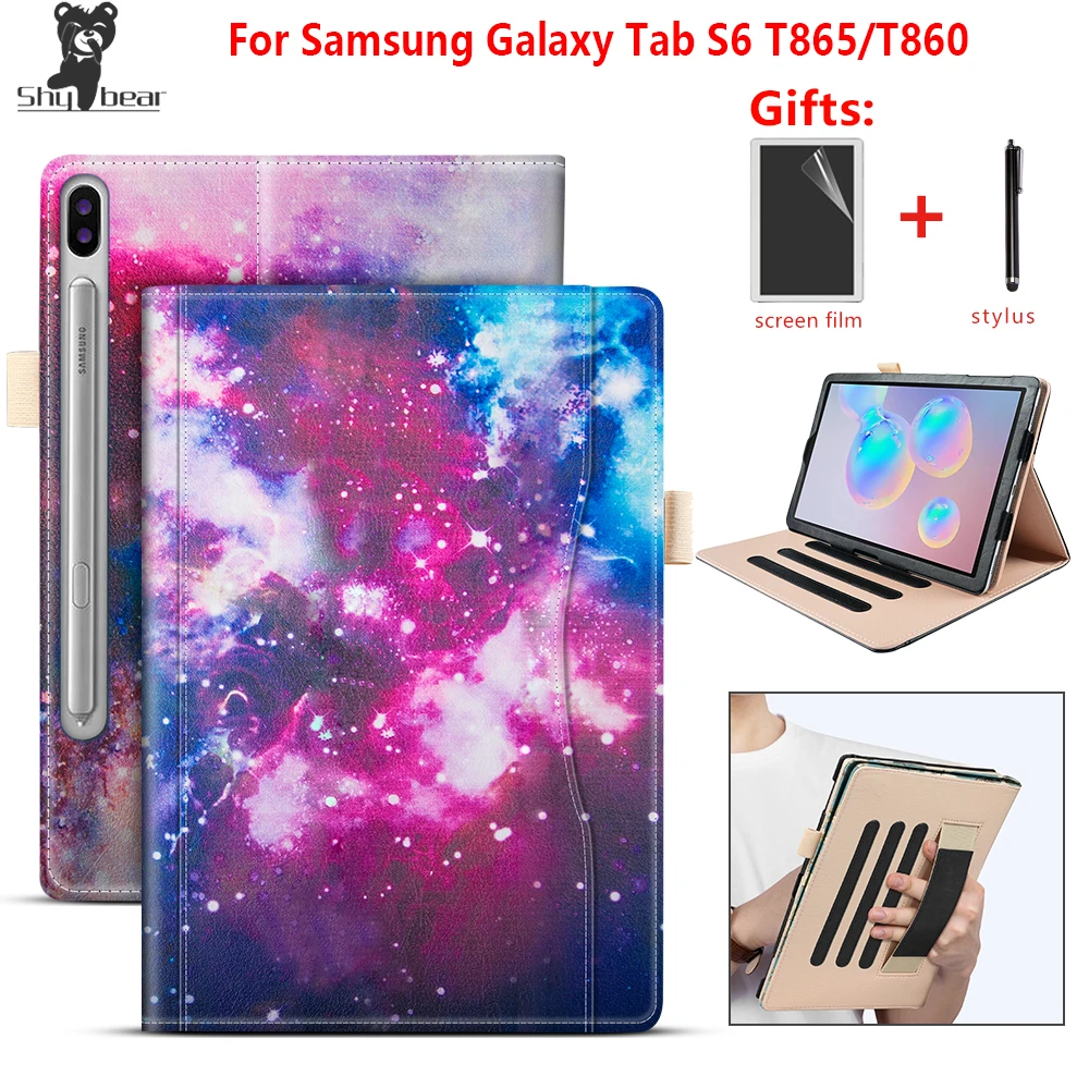 Чехол для samsung Galaxy Tab 10,5 S6 SM-T860 SM-T865 из искусственной кожи чехол-подставка для Galaxy Tab 10,5 S6 SM-T860 T865 чехол для планшета