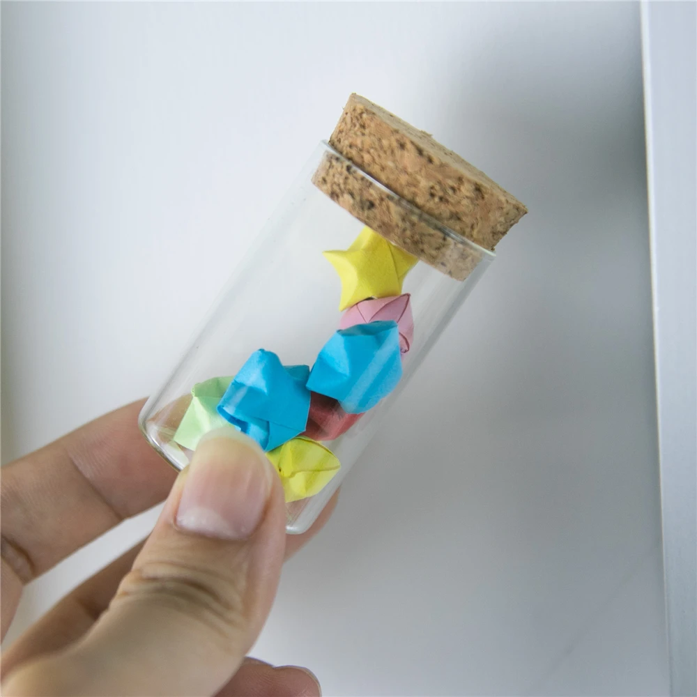 20ml Glass Tube with Wooden Cork 20cc Clear Glass Vial Transparent Jar Cork Tube Bottles 50pcs/lot