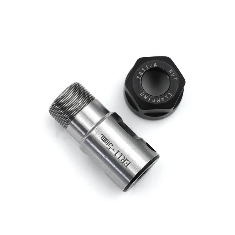 Wholesale NEW ER11 Collet Chuck Motor Shaft Extension Rod Spindle Collet Lathe Tools Holder Inner 5mm For CNC Milling Machine