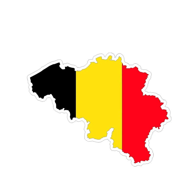 

New Car-Stickers Styling Belgium Map Flag for Car Bumper Trunk Auto Motorcycle Uv Protection Car Decoration KK14*11cm