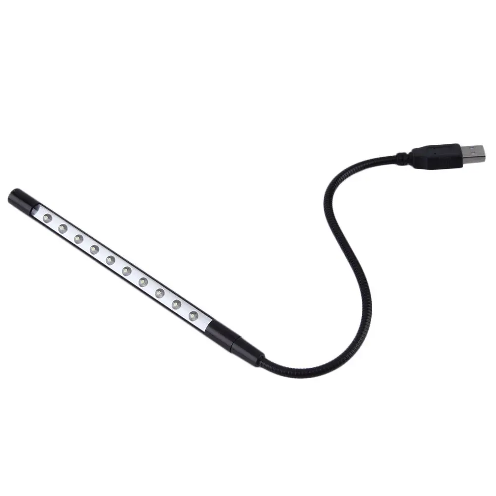 Light Weight Mini Portable Flexible 10 LEDs USB Light Computer reading Lamp for Notebook Laptop Computer Desktop PC Keyboard