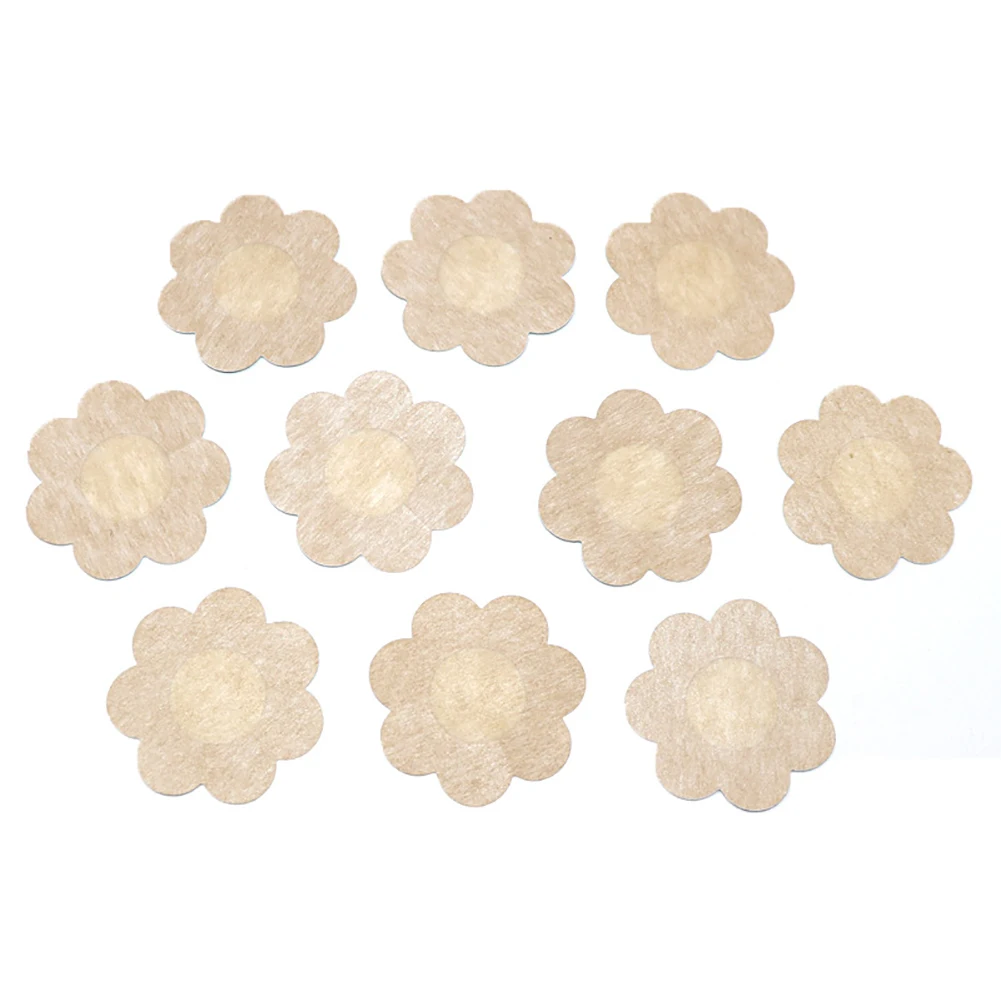 flower shape 5 пар консилеров груди свадебные палочки невидимые ультра тонкие одноразовые соски Чехлы для дома нетканые вечерние офисные платья - Цвет: flower shape