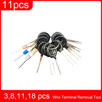 

18pcs /11pcs Automotive Plug Terminal Remove Tool Set Pin Extractor Electrical Wire Crimp Connector Puller Release