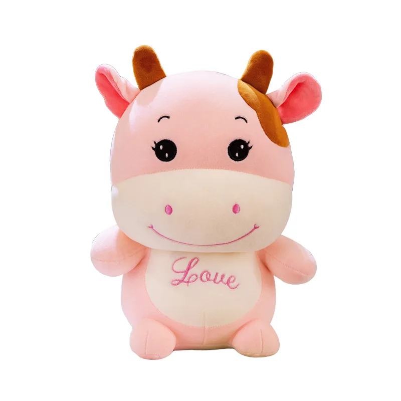 Hot Sale New Creative Cute Short Plush Toys Fiber Cotton Plush Pillow Doll Couple Calf Doll Creative Children's Birthday Gift