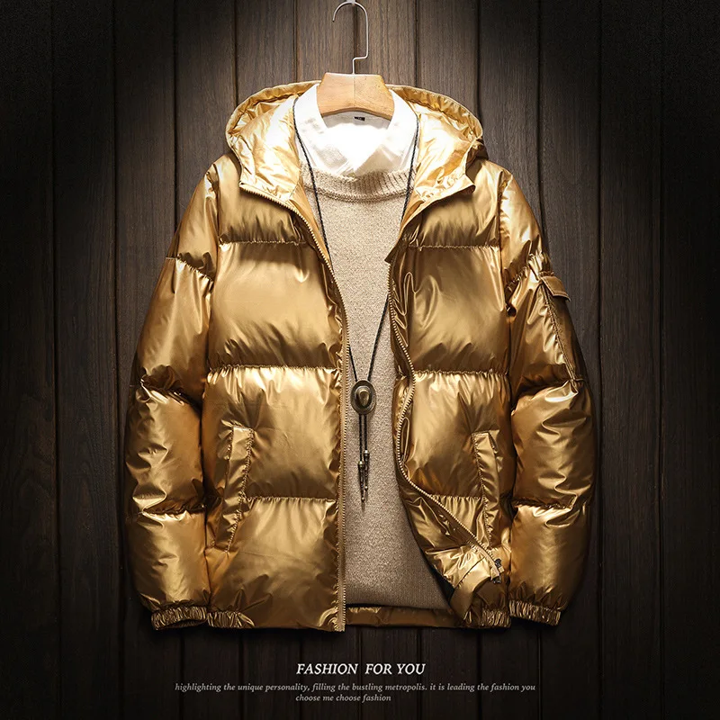 2019 Winter Ladies Plus Size Glossy Down Parka Warm Hooded Silver Black Female Coat Thick winter women jacket | Женская одежда