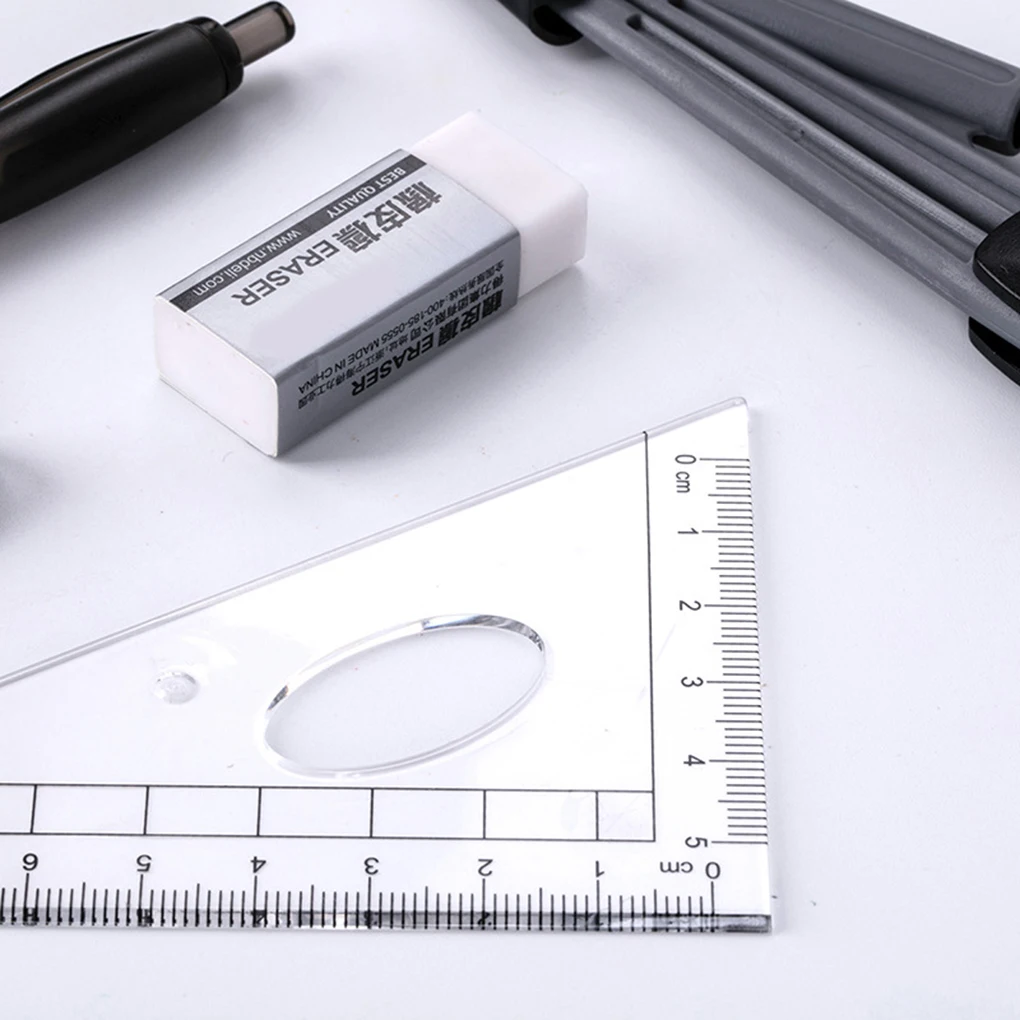 New 8PCS/Set Drawing Compass Ruler Kit Students School Stationery Examination Math Learning Tools Gifts Office Exam Supplies