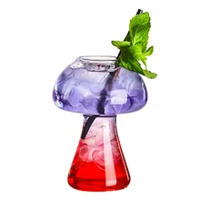 Грибное коктейльное стекло молекулярная кухня бар Выпрямление бармен Специальный пивной винный бокал es Кубок кулер чашка 4