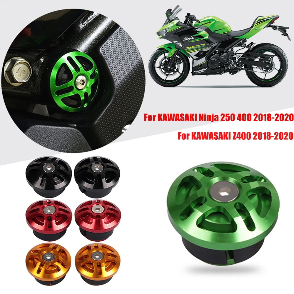 Крышка отверстия для рамы мотоцикла KAWASAKI Ninja 250 400 Z400 2018-2020 заглушки декоративные