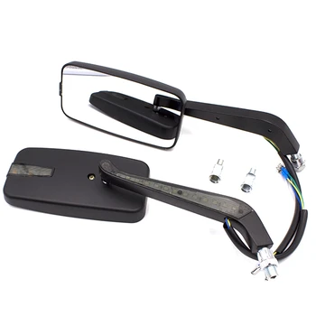 

M10 10Mm Motorcycle Led Turn Signal Running Light Side Rear View Mirror for Honda Kawasaki Suzuki Street Cruiser Custom