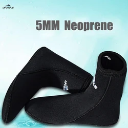 5MM Neoprene Diving Thicken Warm Wear-resistant Beach Socks Scuba Diving Surfing Non-slip Socks Men's and Women's Swimming Socks