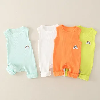 

Baby Romper Jumpsuit Cotton Newborn Baby Boy Girl Rompers Sleeveless Summer Clothes Toddler Baby Overalls Infant Clothing Outfit