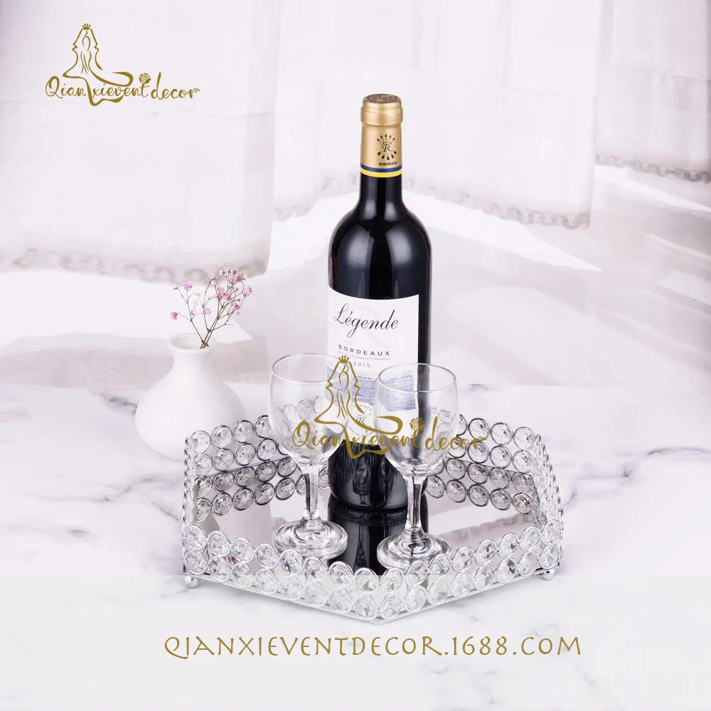 5-Crystal Hexagon Cosmetic Tra