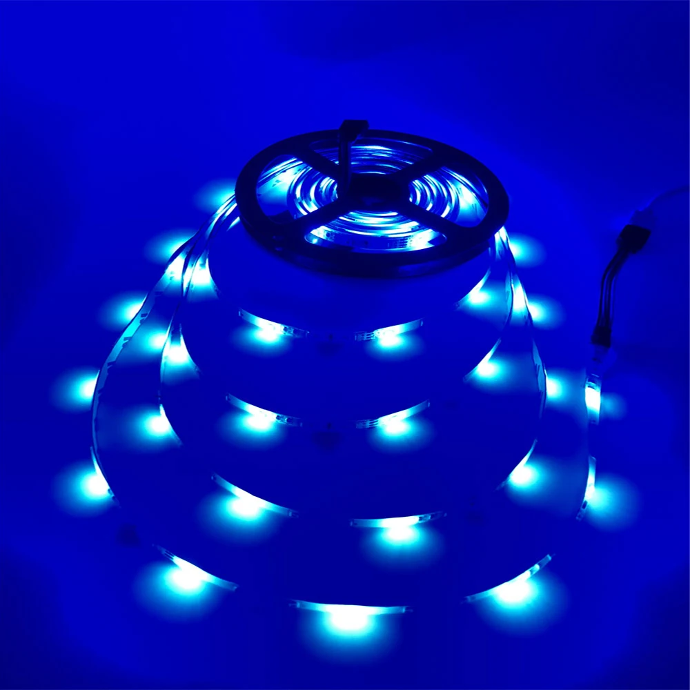 Hviero 5M 2835 300Led Led Strip IP65 Waterproof RGB Light DC 12V Flexible Lighting String Home Decoration Lamp Ribbon Tape Desk Lamp
