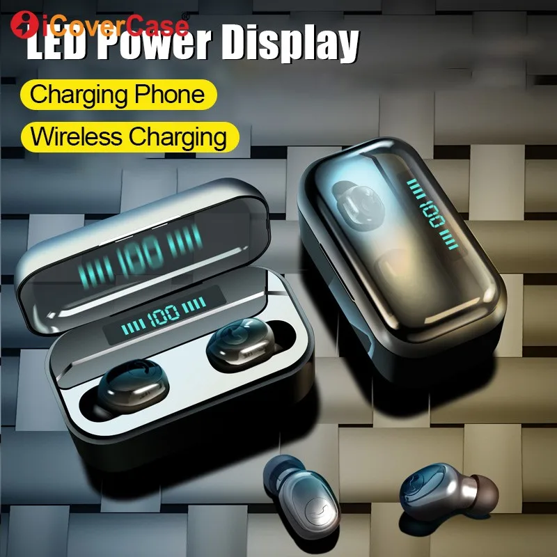 

Bluetooth Earphones For Huawei Mate 30 Mate 20 X P30 Pro P20 lite P10 P9 Plus Wireless Headphone Earbud with Charging Box +Mic