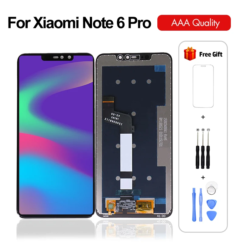 for Xiaomi Redmi Note 6 Pro LCD Display Touch Screen Digitizer Assembly 6A with Gifts Free Shipping | Мобильные телефоны и