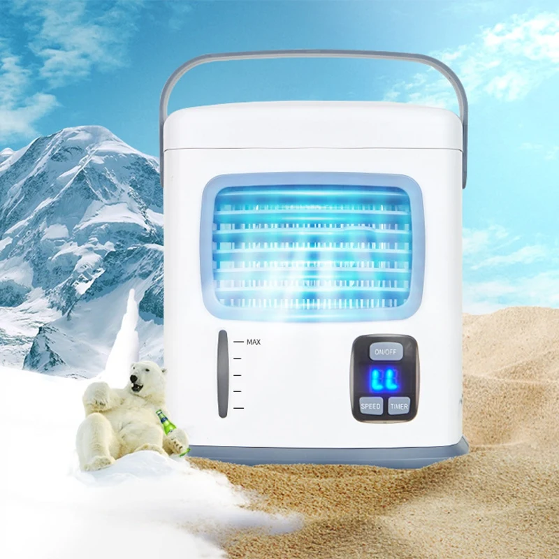 SANQ, вентилятор-охладитель воздуха, портативный цифровой кондиционер, увлажнитель воздуха, легкий, холодный, очиститель воздуха, охлаждающий вентилятор для дома и офиса