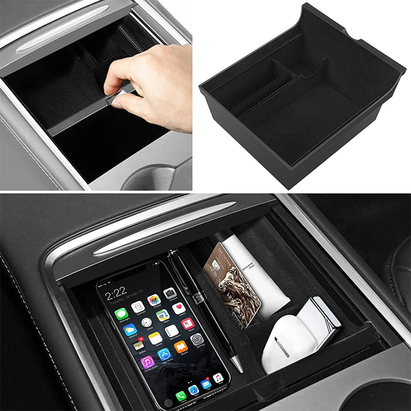 Center Console Organizer Tray Fit For 2021 Tesla Model 3/y Storage