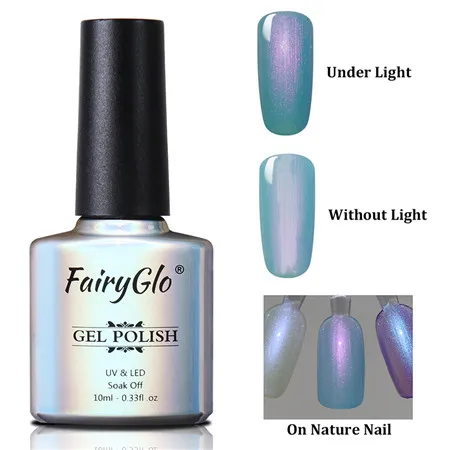 9514 FairyGlo 10 мл Гель-лак для ногтей жемчужный Блестящий УФ-Гель-лак замачиваемый долговечный дизайн ногтей Гель-лак Гибридный лак - Цвет: 9514