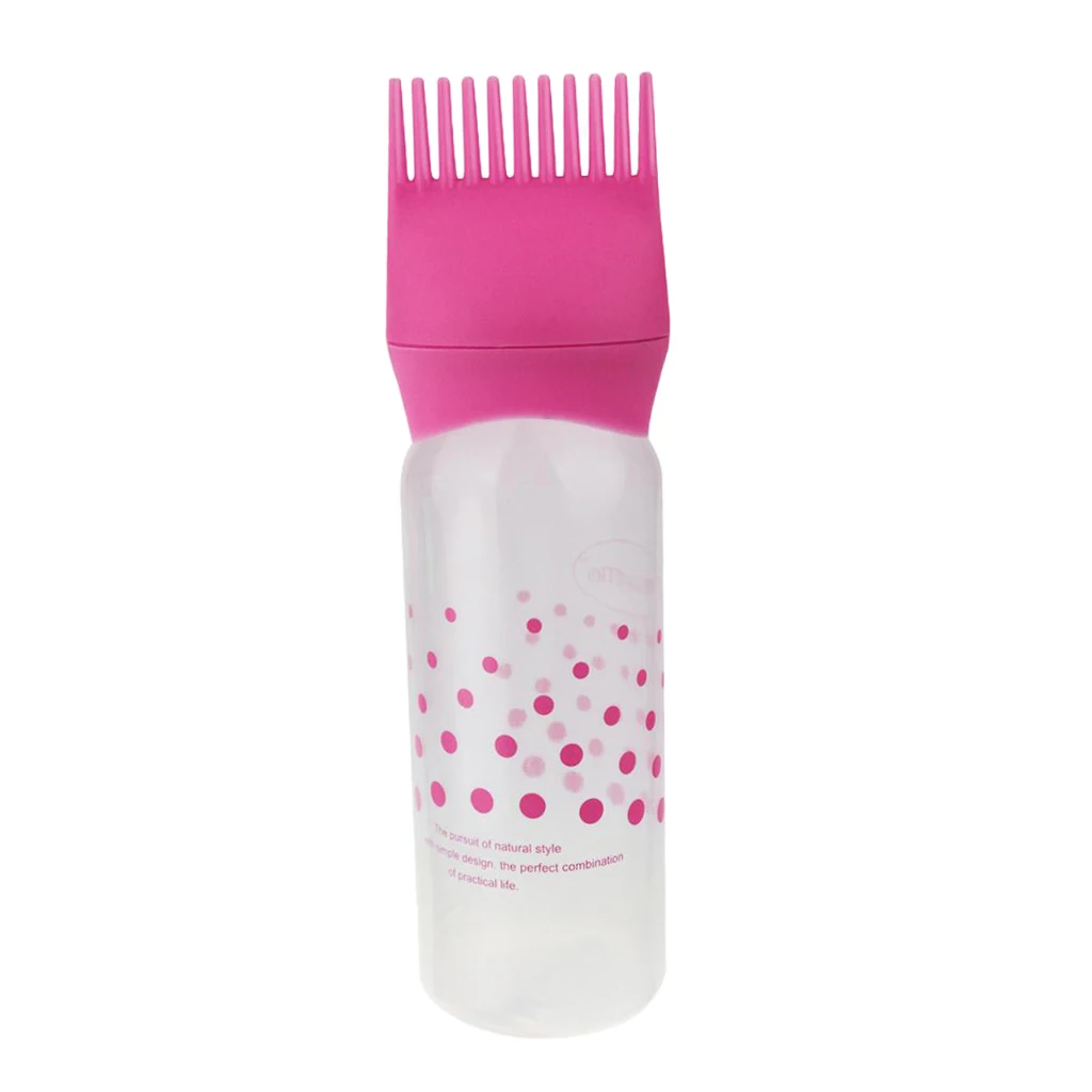  120ml Hair Dyeing Comb Applicator Bottle Hair Coloring Tinting Dispenser Empty Hair Dye Bottle Hair Colouring Comb