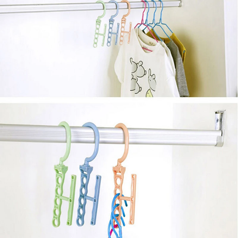

5Hole Practical Clothes Hanger Rack Space Saver Organizer Wonder Clothing Hook Magic Hanger Closet Organizer Space Save