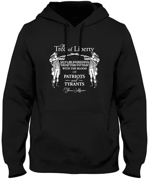 

Mens Print 100% Cotton Sons Of Libery The Tree Of Liberty Must Be Refreshed. . Made In Usa Hoodies & Sweatshirts