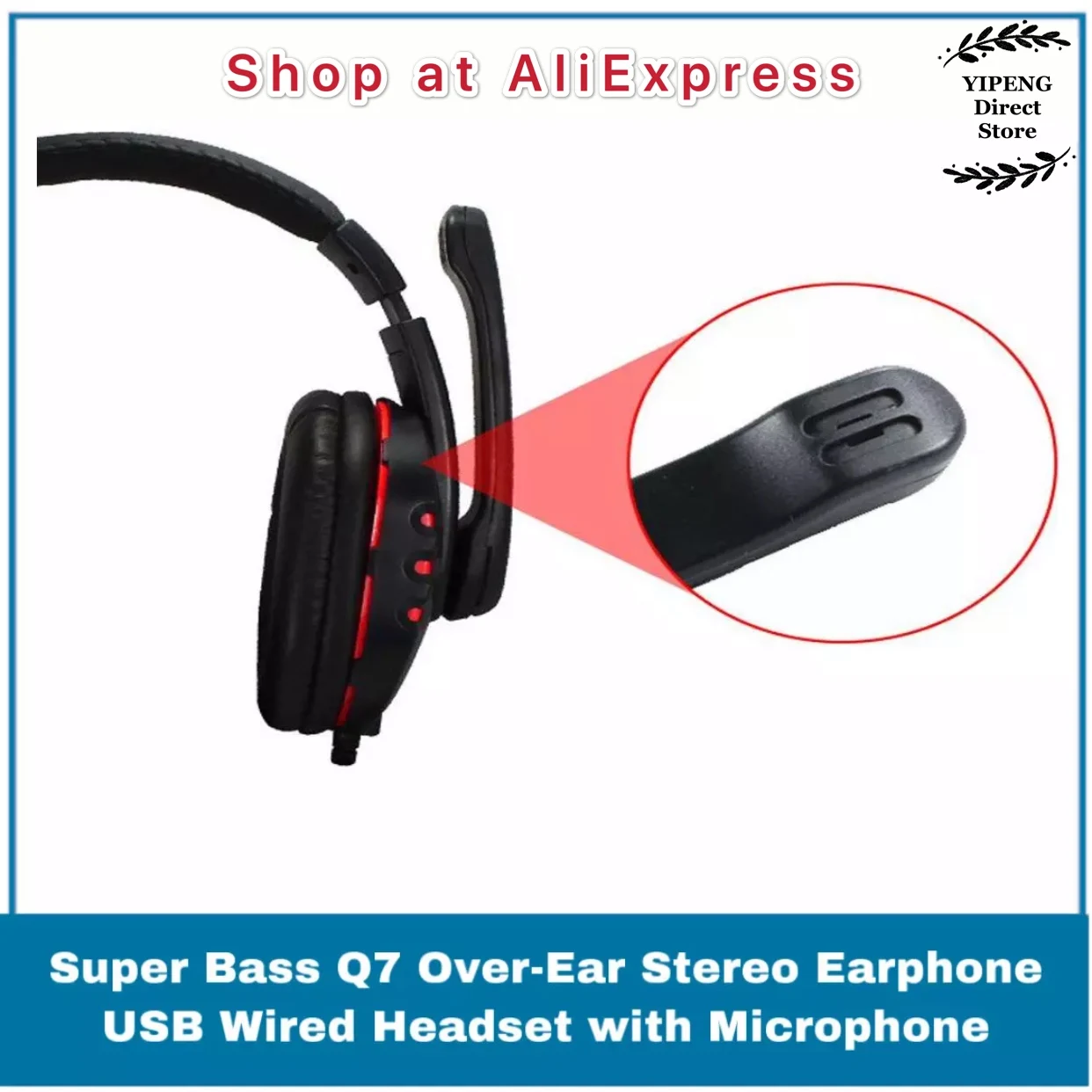 Ovleng Q7 Wired Gaming Headset E-sports 