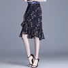 Fishtail Skirt Women's Mid-Length Summer One-Step Skirt Irregular High Waist Bag Hip Skirt  2