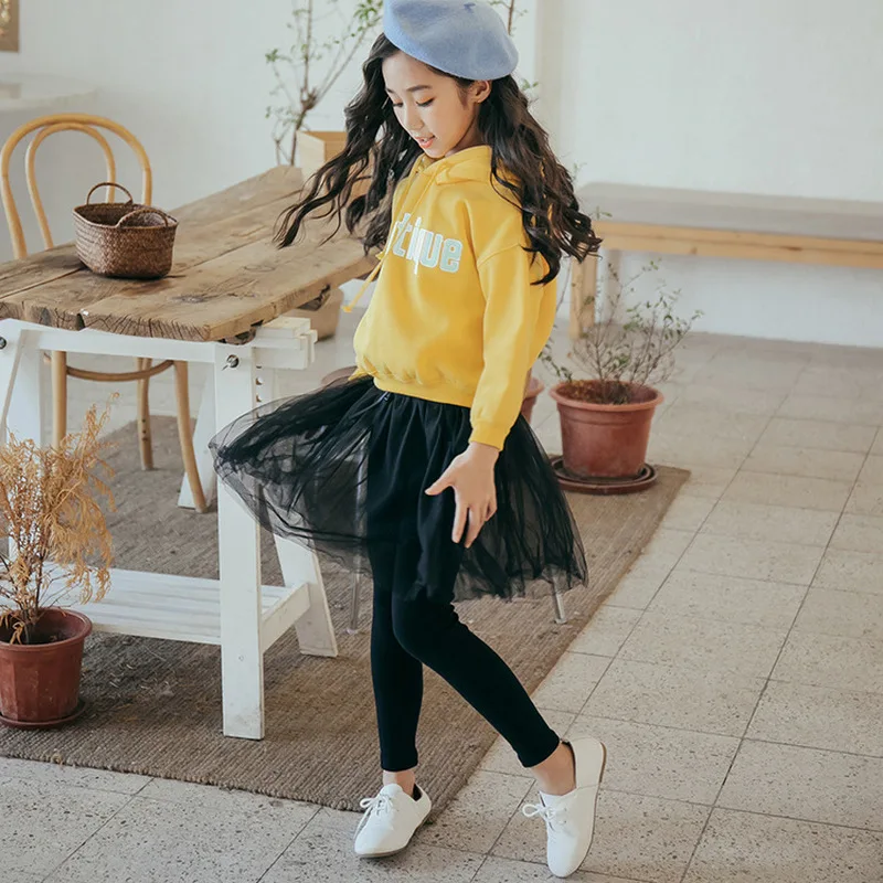 

3-14Yrs High Quality Girl Clothing Set New Spring Autumn Sport Active Solid Kid Suit Children Baby Clothing Hoodies+ Pant CL079