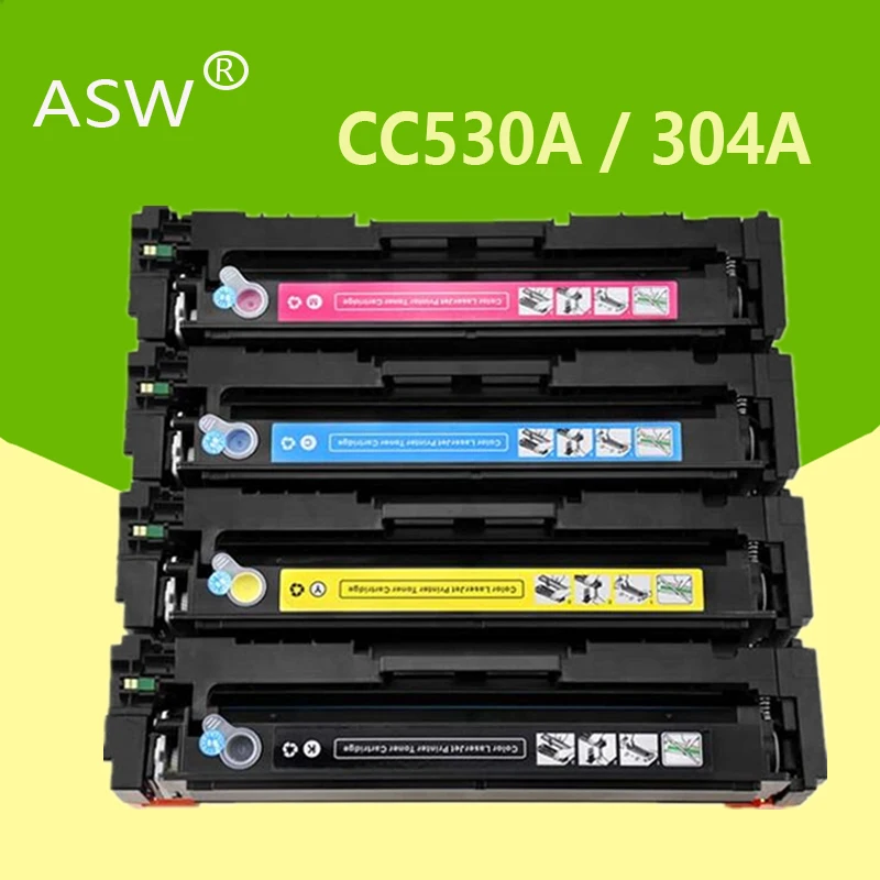 Картридж с тонером ASW 304A CC530A CC531A CC532A CC533A для HP Color LaserJet CM2320nf CP2025 CM2320fxi CM2320n |