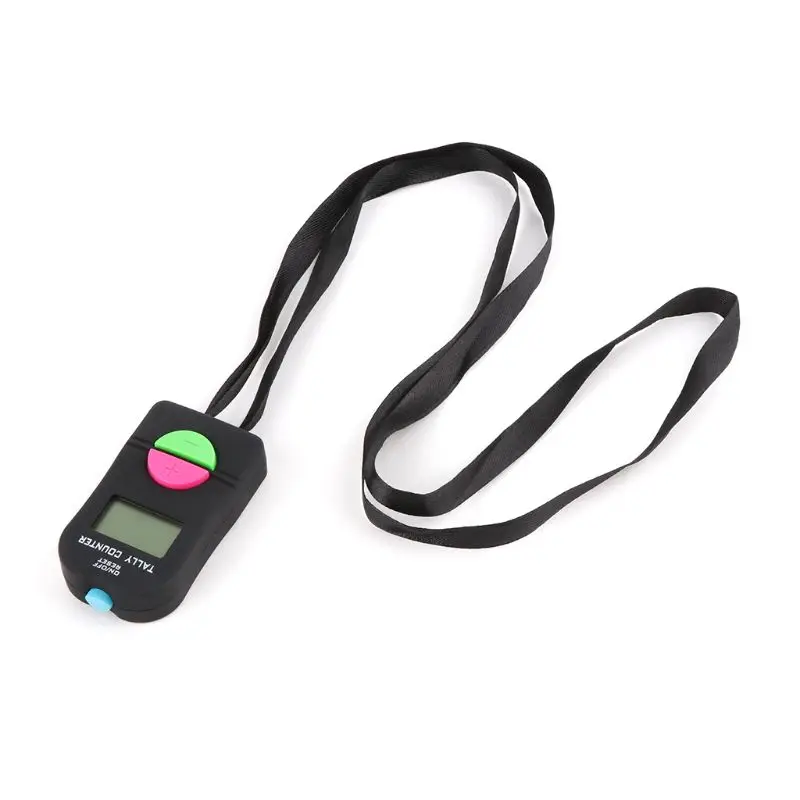 

0-9999 Digital Tally Counter LCD Electronic Manual Clicker ABS Finger Counter