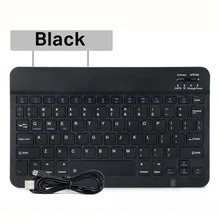 

Wireless Bluetooth Tablet Keyboard Light Weight Portable Keyboard With 7 Colors Backlight Compatible With IOS Android Windows