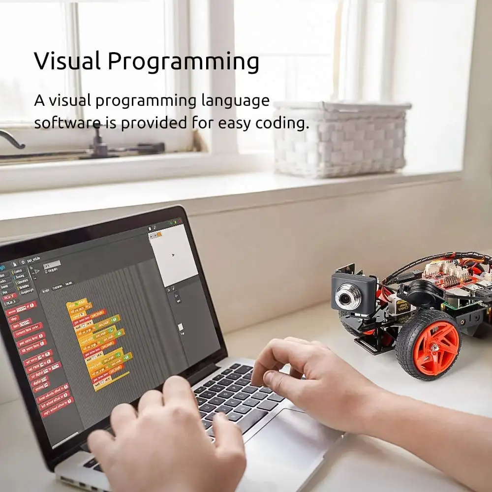  SunFounder App Remote Controlled Robot For Raspberry Pi Model 4B 3B+ B 2B Smart Video Car Kit V2.0  - 32925775486