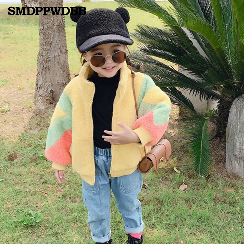 

Girl Jacket thick warm Kids autumn winter Clothes Children Jacket for Baby Boys Outerwear Girls Coat 2019 toddlers 90~130 cotton