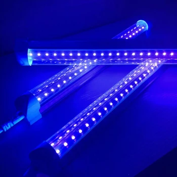 

72/48LED Disco light UV LED Blacklight Integrated Tube UV Curing Lamp LED Violet Light Tube for Blacklight Party Body Paint