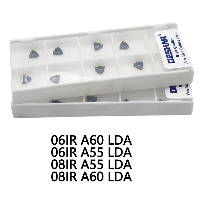 

10PCS 06IR A55 LDA 08IR A60 LDA Indexable Insert Threading Blade CNC Carbide Insert For P.M.K