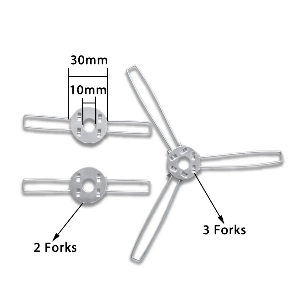LED Lamp Accessories Ceiling Pendant Light 10pcs 2-forks 3-forks Galvanized Fixing Spring Clip Spring Buckle For Fixing Lampshade Shrapnel DIY For Pandent Lamps