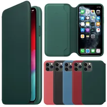 Полночный зеленый чехол для IPhone 11, чехол для IPhone 11 Pro 11 Pro Max, ультратонкий кожаный чехол, защитный чехол# H20