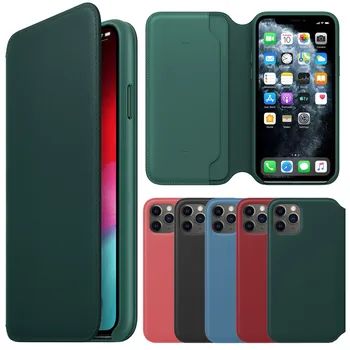 

Midnight Green For IPhone 11 Case For IPhone 11 Pro 11 Pro Max Original Ultra-Thin Leather Case Cover Skin Protective Shell #H20