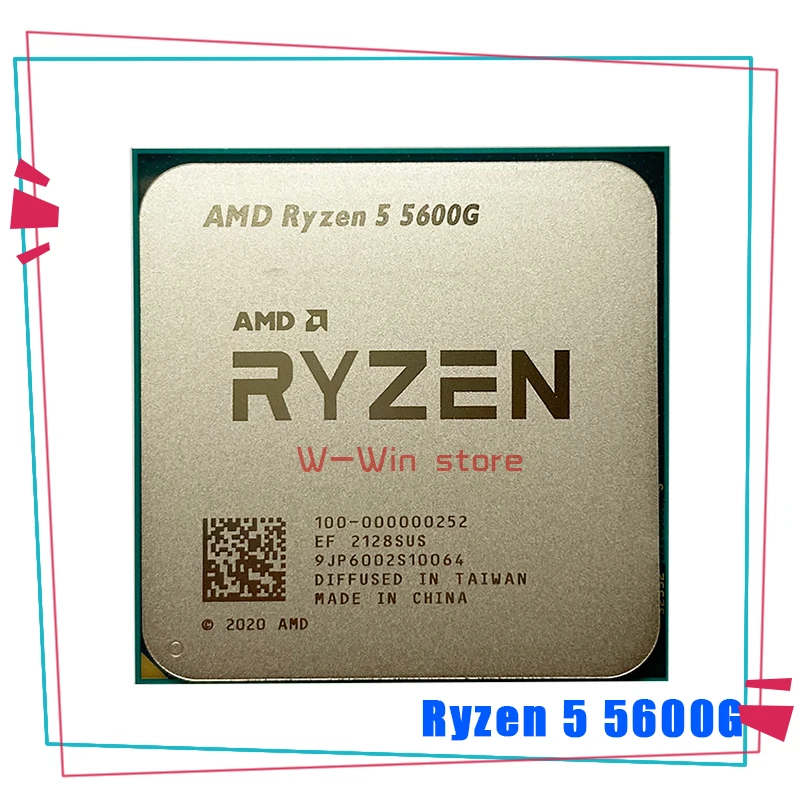 Процессор AMD Ryzen 5 5600G для ПК центральный процессор компьютера 6 ядер 12 нитей 65 Вт 5600