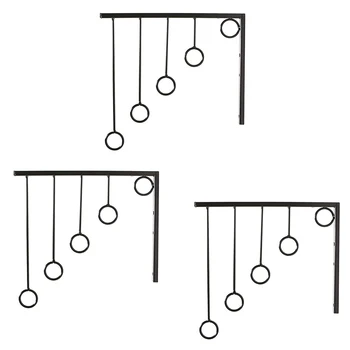 

Wall Mounted Garment Racks 5 Ring Hanger Clothing Organizers Clothing Display Stand Hogard