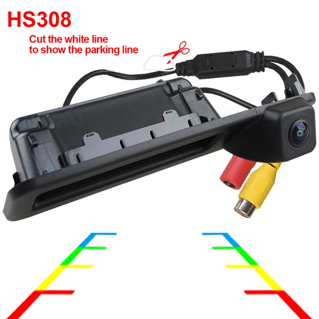 ZIQIAO for BMW X1 F48/ X3 F25/ 3 Series F30 F80 F31 F34 2018 2019 2020 2021 Fisheye Lens Trunk Handle Rear View Camera LS308 LS308B Static Cam