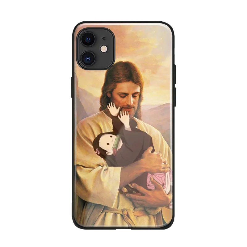 AE 3765 Kamado Nezuko Kimetsu no Yaiba Demon Slayer мягкий силиконовый стеклянный чехол для телефона для iPhone 6 6s 7 8 Plus X XR XS 11 Pro max - Цвет: AE 3765