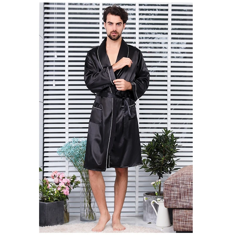 Новые летние модные мужские комплекты одежды из 2 предметов короткие брюки кимоно Unqiue роскошные удобные мягкие пижамы для отдыха ночное белье