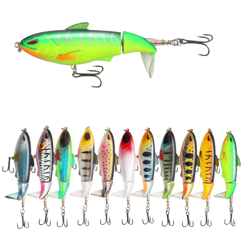 

Luya Propeller Bait, Artificial Plastic Artificial Fake Bait with Clamp for Tractor, Wobbler for Fishing, Fishing Gear Supplies