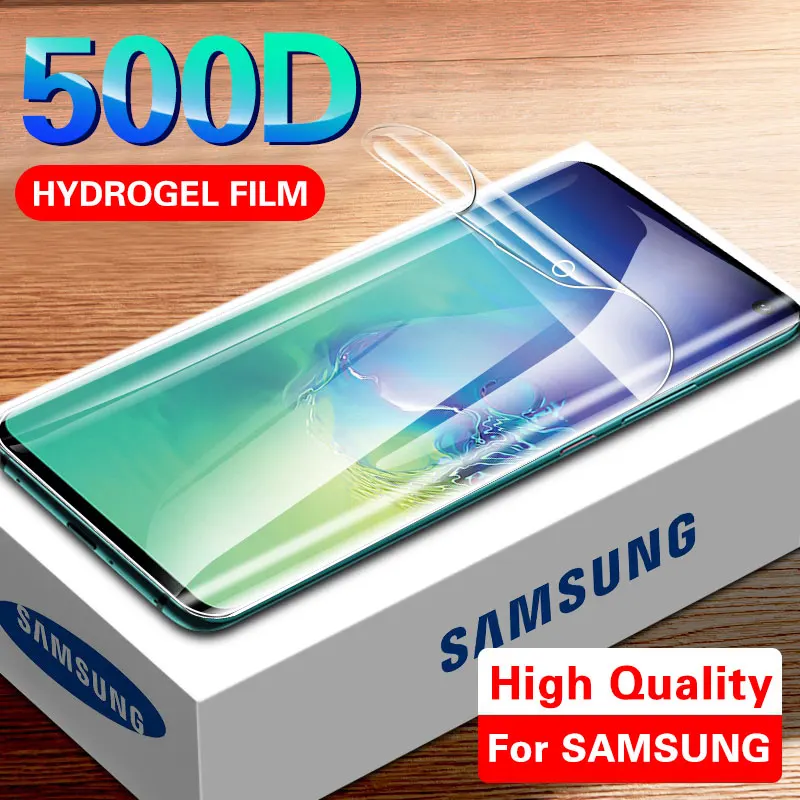 

500D Screen Protector Hydrogel Film For Samsung S10 S9 S8 Plus Note 8 9 S10e Protective Film For A50 A10 A30 A70 Film Not Glass
