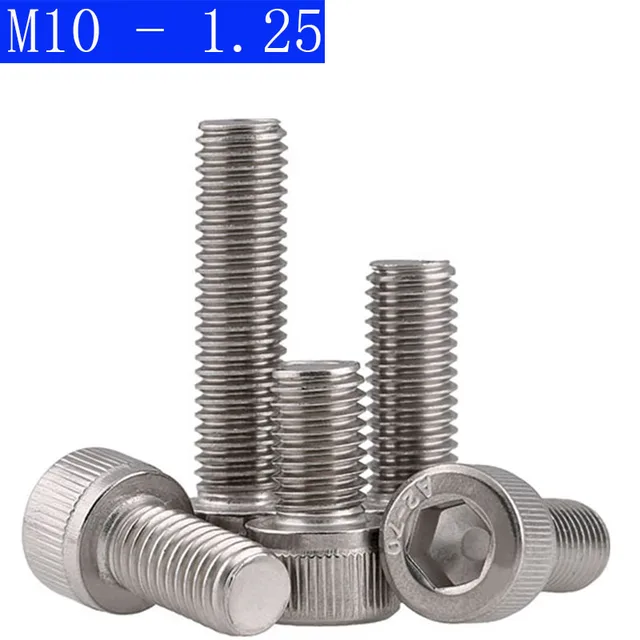 M10x1.25 Socket Head Cap Screws With Fine Thread DIN 912 (ISO 4762) In - Foto 10